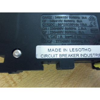 CBI QY-1(13) Circuit Breaker QY113 8A - New No Box