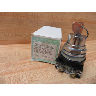 General Electric CR104PSK21A91L Selector Switch GE wContacts