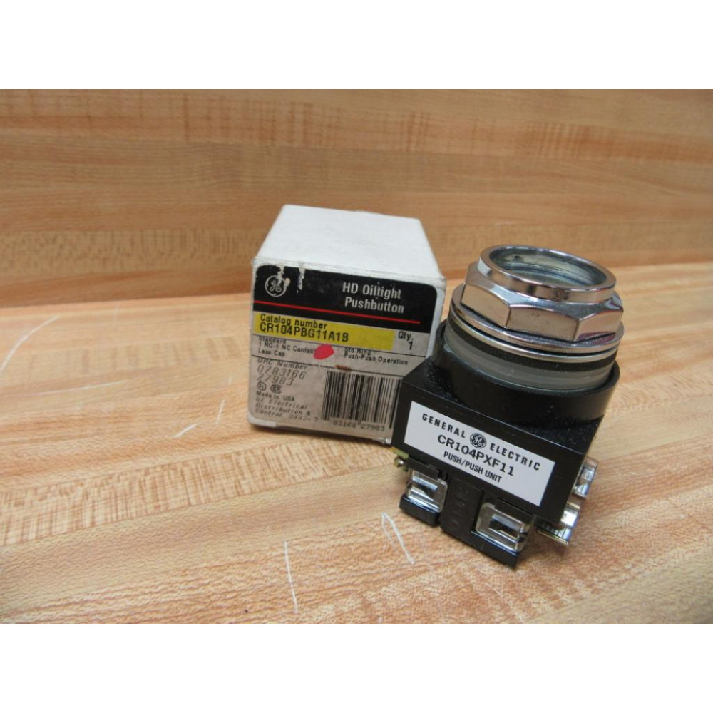 General Electric CR104PBG11A1B Push Button Switch GE WContact Blocks