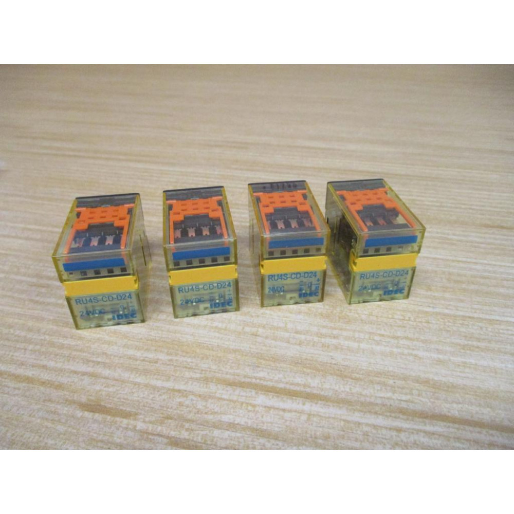 IDEC RU4S-CD-D24 Relay RU4SCDD24 (Pack of 4) - New No Box