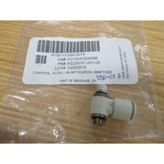 SMC AS2201F-U01-08 Flow Control Elbow AS2201FU0108