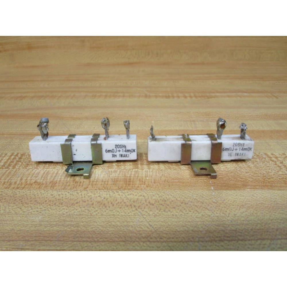 Iwaki 20SH1 Resistor 6mΩJ + 14mΩK (Pack of 2) - Used