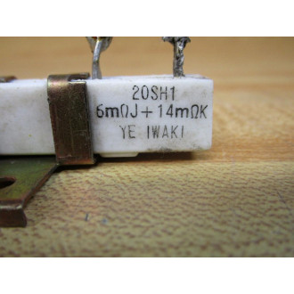Iwaki 20SH1 Resistor 6mΩJ + 14mΩK (Pack of 2) - Used