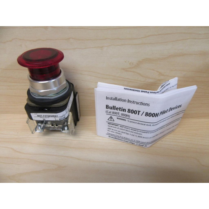 Allen Bradley 800T-FXTQH24RAY Push Pull Switch - New No Box
