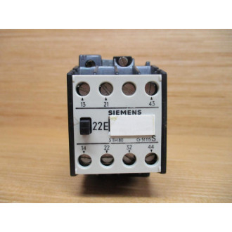 Siemens 3TH8022-0A Relay 3TH80220A 220V - Used