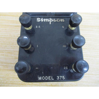 Simpson 375 Portable DC Ammeter - Used