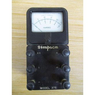 Simpson 375 Portable DC Ammeter - Used