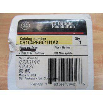 General Electric CR104PBG01U1A2 HD Oiltight Push Button GE