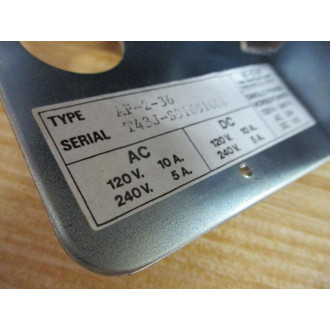 Mercoid AP-2-36 Pressure Control Switch AP236 - Used