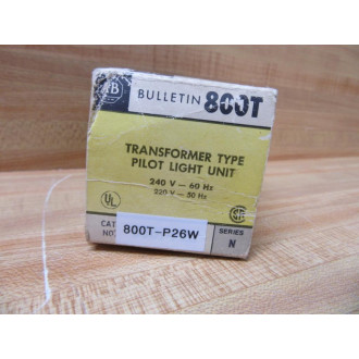 Allen Bradley 800T-P26W Pilot Light Assy 800TP26W