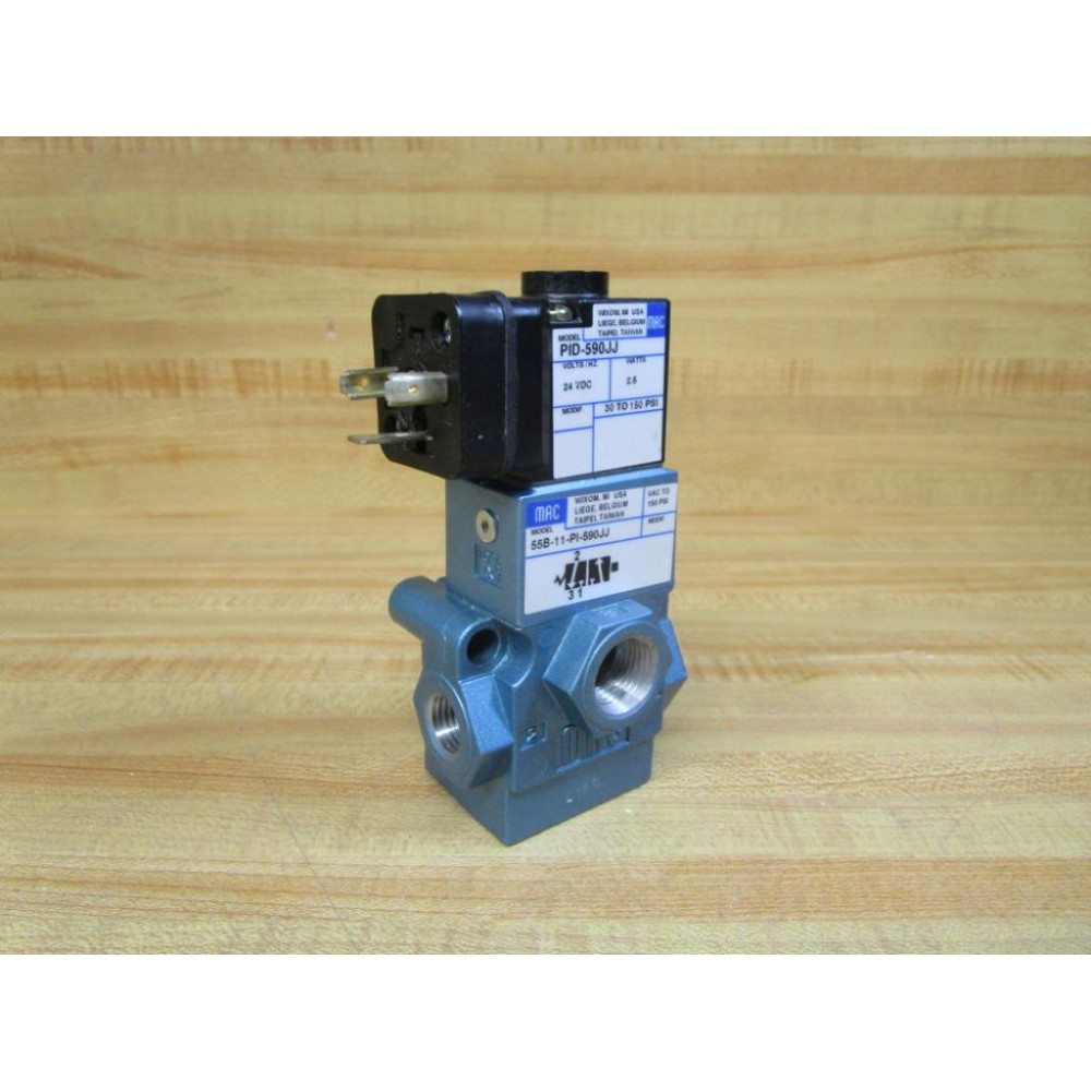 Mac Valves 55B-11-PI-590JJ Solenoid Valve 55B11PI590JJ - New No Box