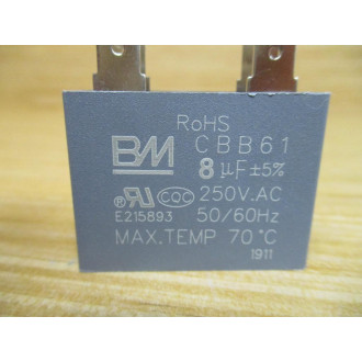 BM CBB61 Capacitor 8µF 250VAC (Pack of 2) - Used