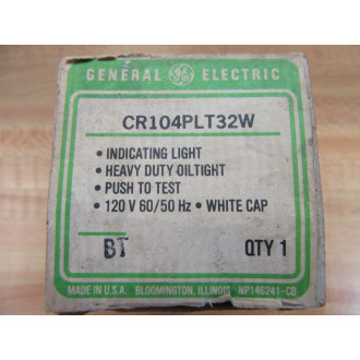 General Electric CR104PLT32W Push To Test Switch GE