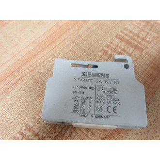 Siemens 3TX4-010-2A Aux. Contact Block 3TX40102A (Pack of 8)