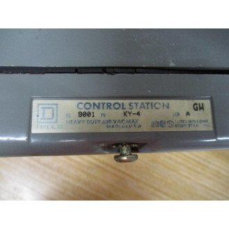 Square D 9001-KY-4 Control Station 9004KY4 - Used