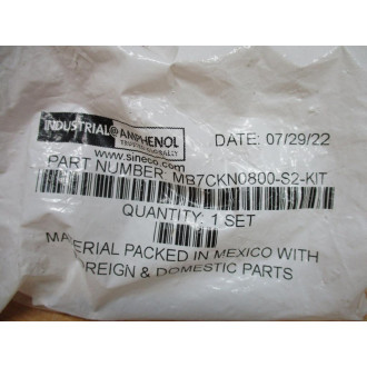 Amphenol MB7CKN0800-S2-KIT Straight Plug Connector Kit