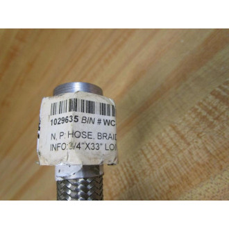 Generic 34X33-SS Stainless Steel Flex-Hose 1029635 - New No Box