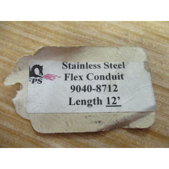 FPS 9040-8712 Stainless Steel Flex Conduit 90408712 - New No Box