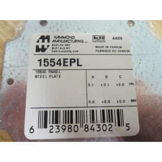 Hammond 1554EPL Enclosure Panel (Pack of 5)