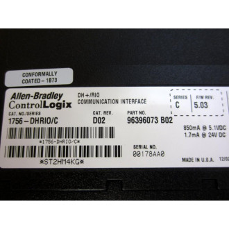 Allen Bradley 1756-DHRIO Module  1756-DHRI0 Ser.C Rev.D02 - New No Box
