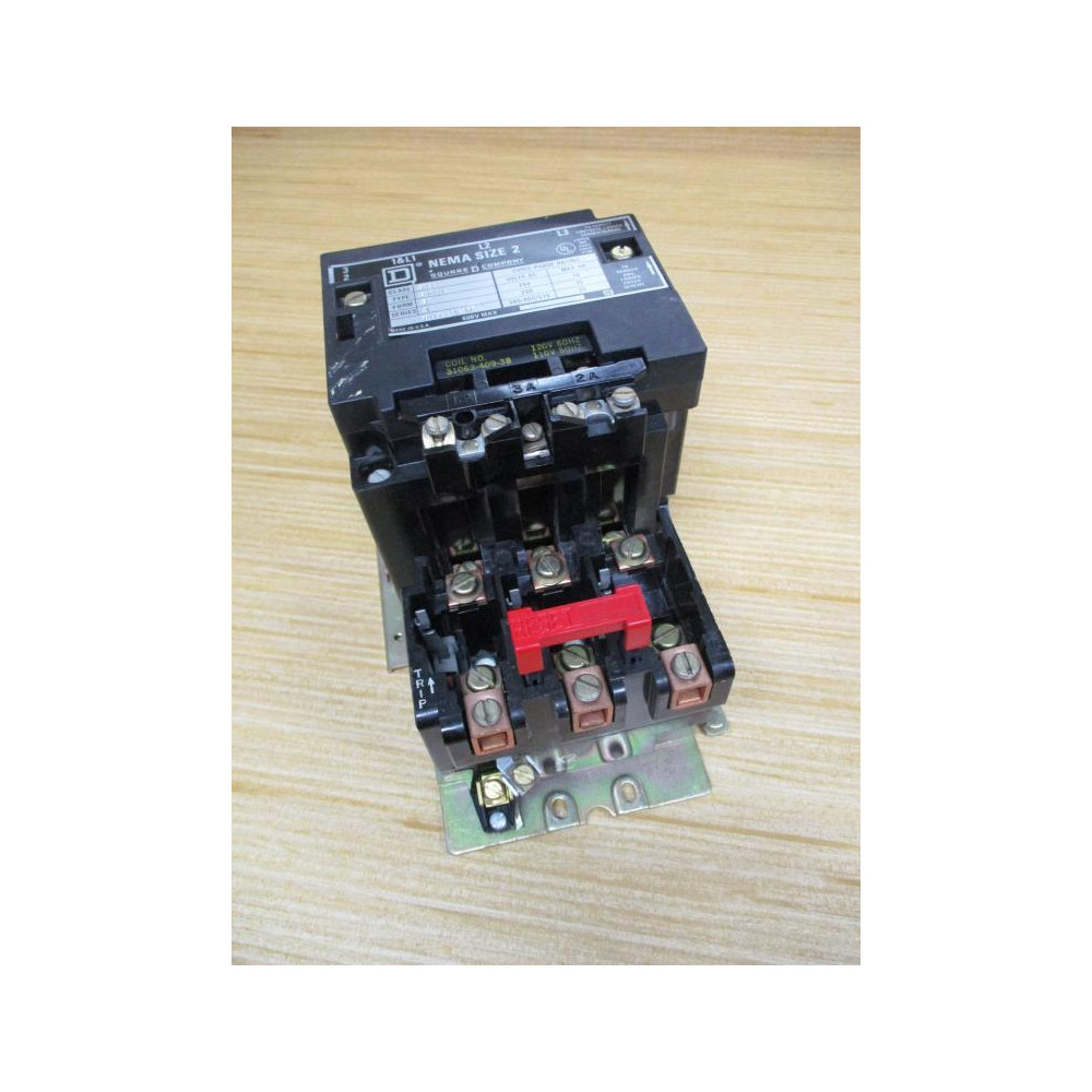 Square D 8536-SD01S Starter 8536-SDO1S Ser A, NEMA Size 2 - Used