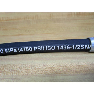 Parker 302301-6 Hydraulic Hose Assembly 3023016 21" Overall Length - New No Box