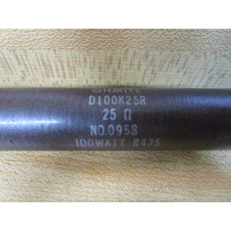 Ohmite 0958 Resistor 25Ω D100K25R (Pack of 3) - Used