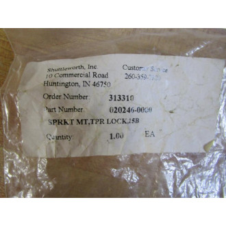 Shuttleworth 020246-0000 SPRKT MT, TPR LOCK 020246 - New No Box