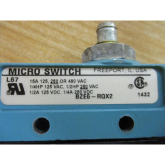 Micro Switch BZE6-RQX2 Limit Switch BZE6RQX2 - Used
