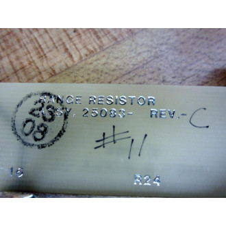 James G Biddle 25082-2 Range Resistor Board 25083 - Used