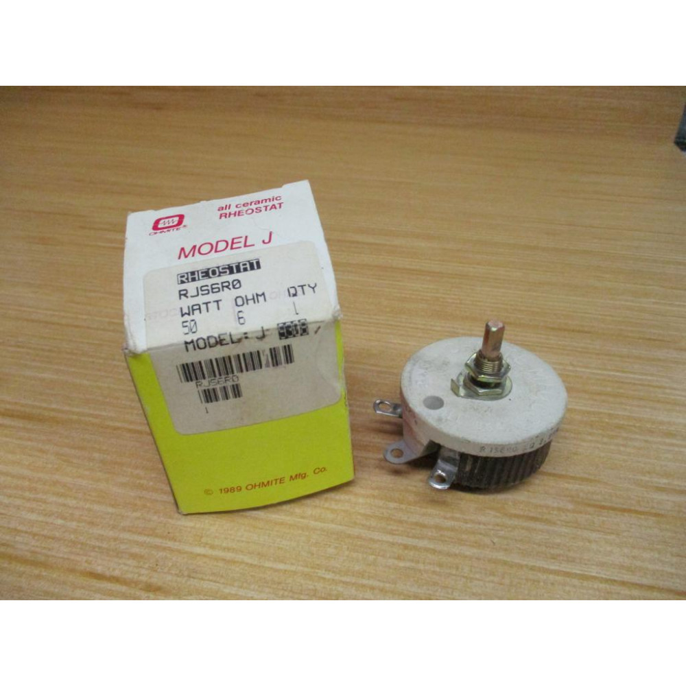 Ohmite RJS6R0 Wirewound Resistor WO Knob