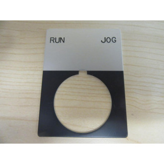 Allen Bradley 800T-X541J Legend Plate "Run Jog" (Pack of 2)
