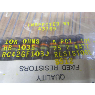 Allen Bradley RC42GF103J 10K OHMS Resistor (Pack of 25)