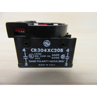 General Electric CR304XC20BB Contact Block - New No Box