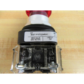 Allen Bradley 800T-FXTQ24RA1 Red Button W800T-XA1 800T-N330 - New No Box