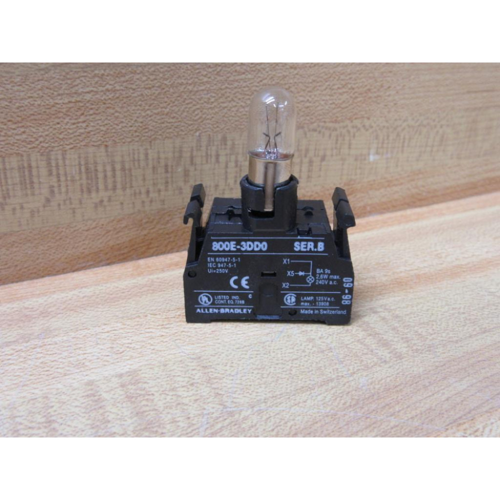Allen Bradley 800E-3DD0 Lamp Module 800E3DD0 Series B - New No Box