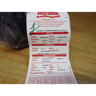 Intralox 900-23.8X7.0100 Flush Grid Conveyor Belt 900 7'