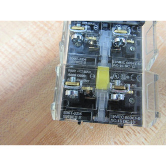Allen Bradley 800T-FXTQ24RA5 Push Button W(2) 800T-XD4, (1) 800T-Blank