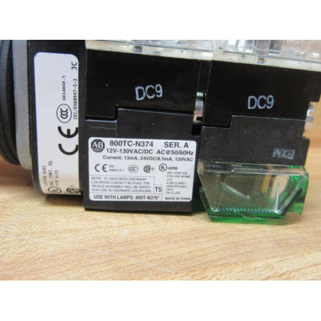 Allen Bradley 800T-FXQH2RA5 Button (2) 800TC-XD4 (1)XD1 - New No Box