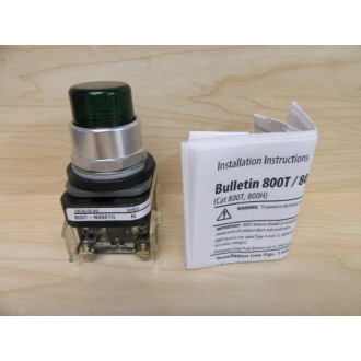 Allen Bradley 800T-NX901 Push Button Green - New No Box