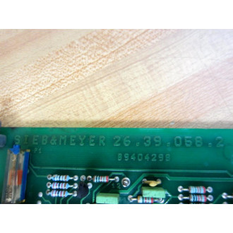 Sieb & Meyer 26.39.023.6 Servo Amplifier 26390236 Non-Refundable - Parts Only