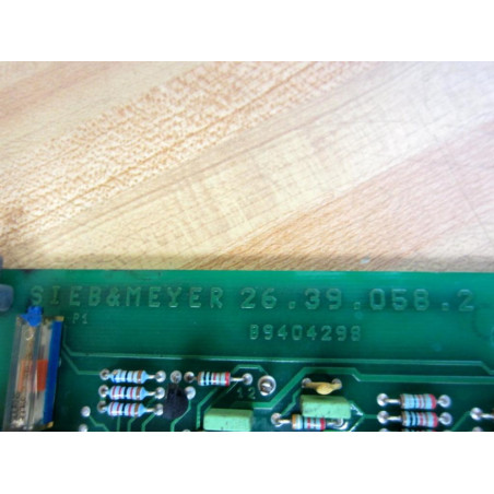 Sieb & Meyer 26.39.023.6 Servo Amplifier 26390236 Non-Refundable - Parts Only