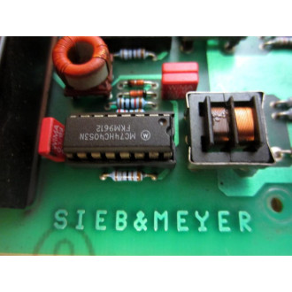 Sieb & Meyer 26.39.023.7 Circuit Board 26390237 WO Front Panel - Used