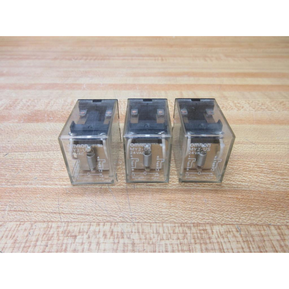 Omron MY2-US-AC24 Relay MY2-US (Pack of 3) - Used