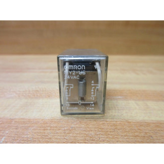 Omron MY2-US-24V AC Relay MY2-US-24VAC - Used