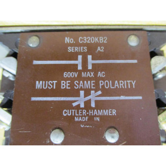 Cutler Hammer C50CN3 Eaton Reversing Starter W (1) C320KB2 - Used