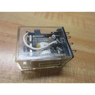 Omron MY2-US-24V AC Relay MY2-US-24VAC - Used
