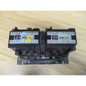 Cutler Hammer A50CNV0 Reversing Contactor A50CNVO C10CN3 - Used