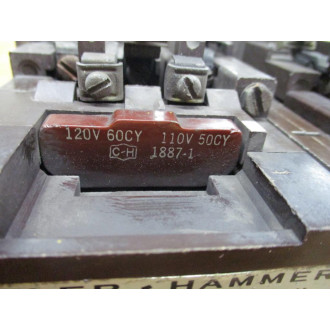 Cutler Hammer A50CNV0 Reversing Contactor A50CNVO C10CN3 - Used