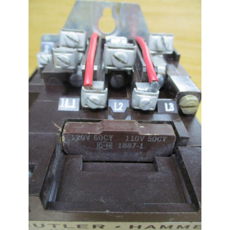 Cutler Hammer A10BN0 Starter A10BNO W 1887-1, C320KB1 - Used